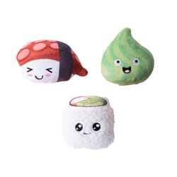 Pet Shop by Fringe Studio Assorted Plush Sushiholic Dog Toy Small 1 pk