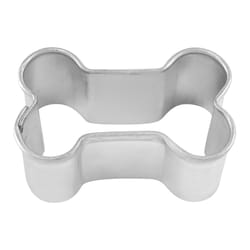 R&M International Corp 1 in. W X 2 in. L Mini Dog Bone Cookie Cutter Silver 1 pc