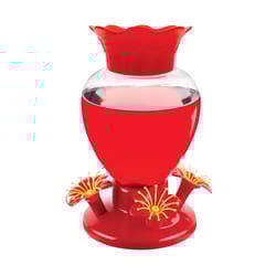 North States Hummingbird 24 oz Plastic Nectar Bird Feeder 4 ports