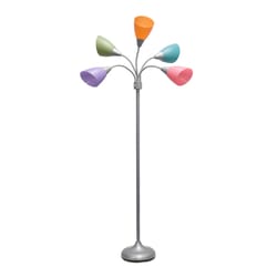 Simple Designs 67 in. Multicolor Floor Lamp