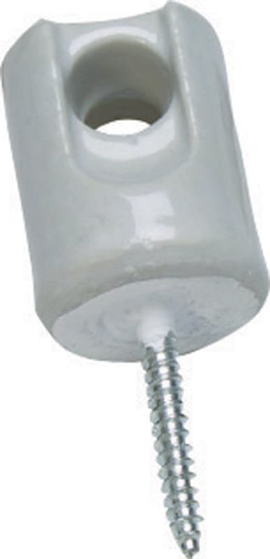 Sigma Engineered Solutions ProConnex 1-11/16 in. D Porcelain/Steel Wire Holder For NM/SE 1 pk - 02-56030 - Conduit and Housings  sku 02-56030