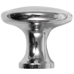 Laurey Harmony Round Cabinet Knob 1-1/4 in. D 1 in. Polished Chrome 1 pk