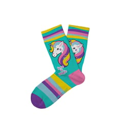 Two Left Feet Unisex Love is Magic M/L Novelty Socks Multicolored