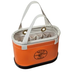 Klein Tools 7 in. W X 10 in. H Plastic Tool Bucket 14 pocket Orange 1 pc