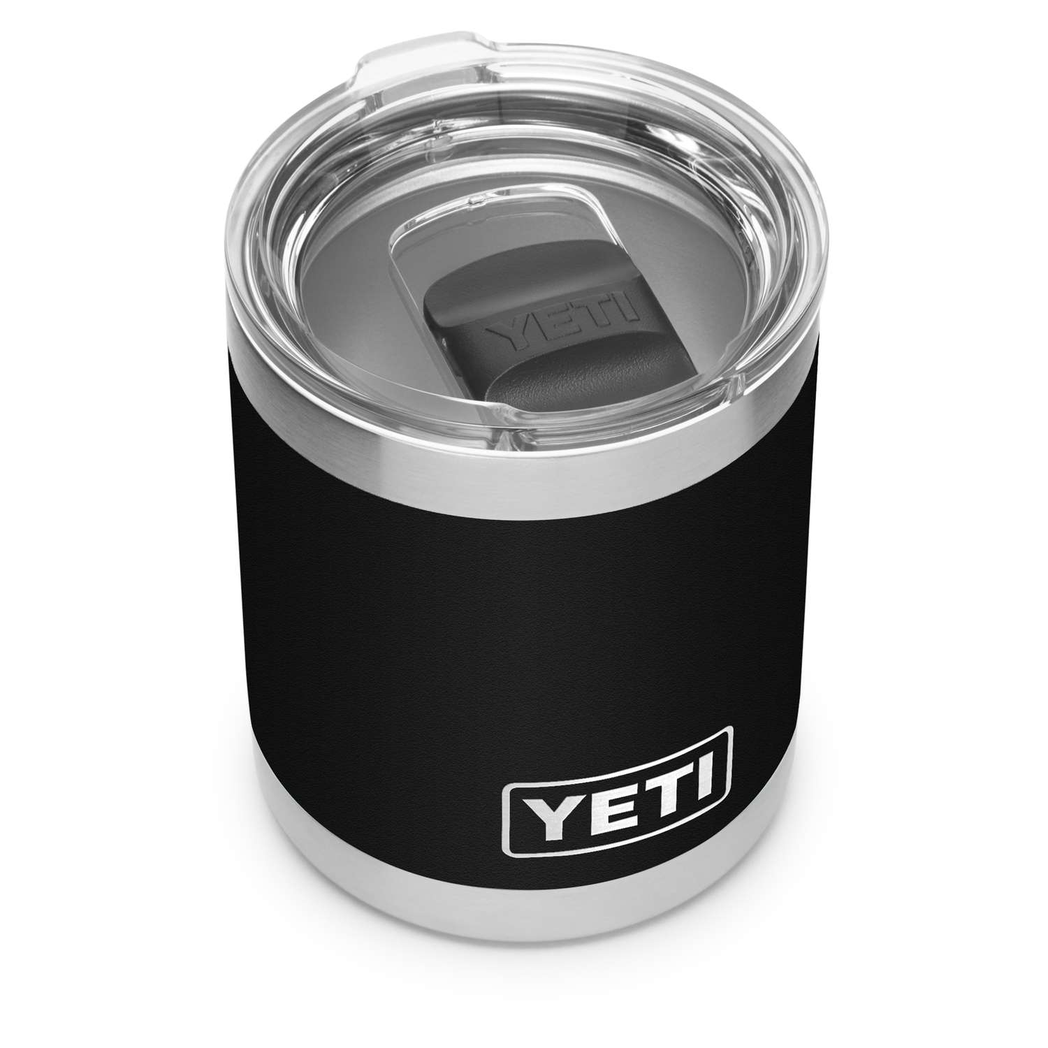 YETI Rambler 10 oz. Lowball Black BPA Free Tumbler with MagSlider Lid