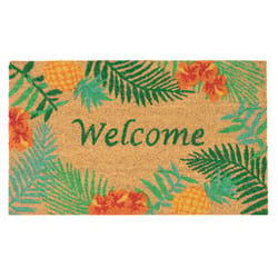 Liora Manne Natura 2 W X 3 L Multi-Color Tropical Welcome Coir Door Mat