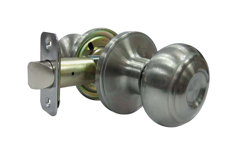 Faultless Fancy Mushroom Satin Nickel Passage Door Knob Right Handed