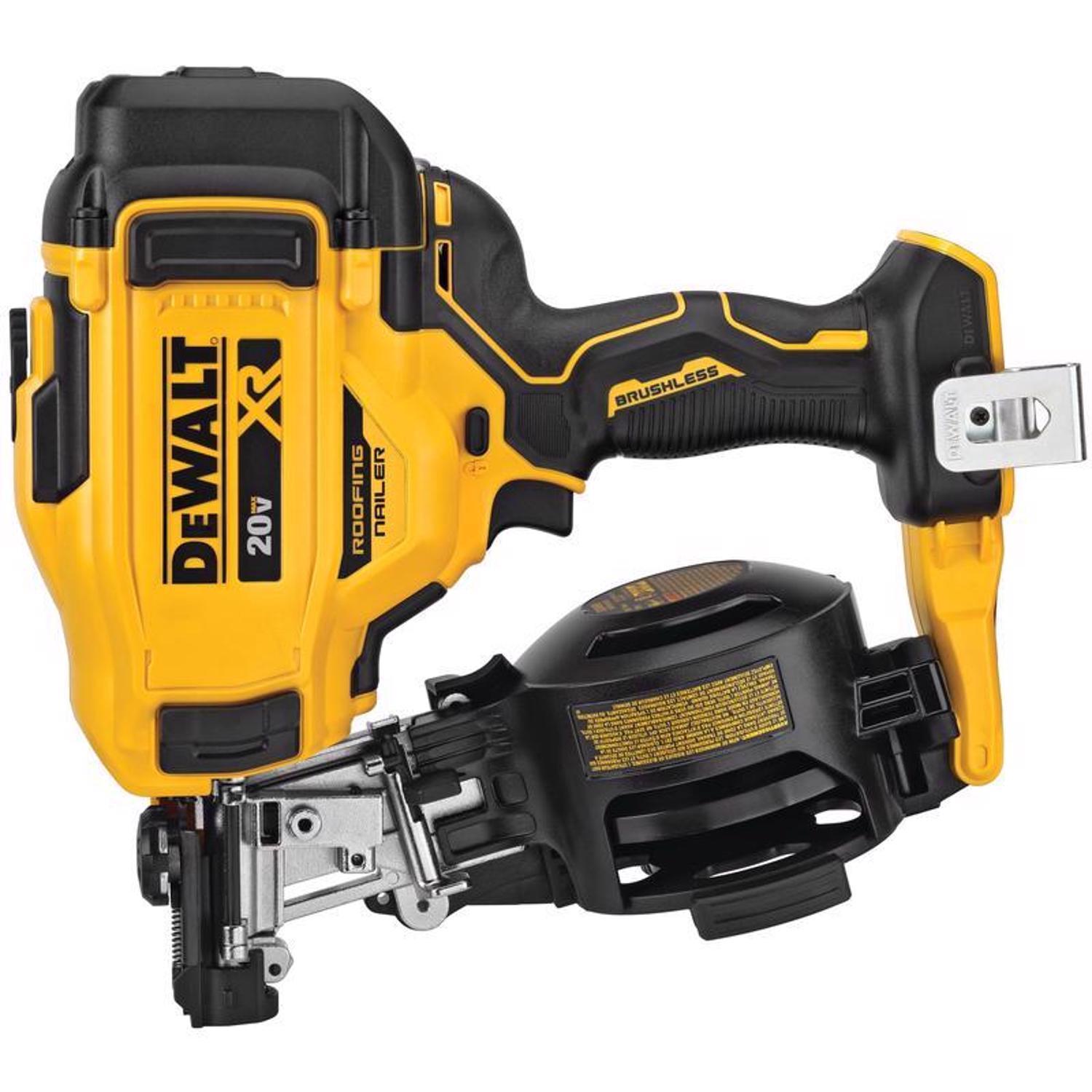 Photos - Staple Gun / Nailer DeWALT 20V MAX Cordless 15 deg Roofing Nailer Tool Only 20 V DCN45RNB 