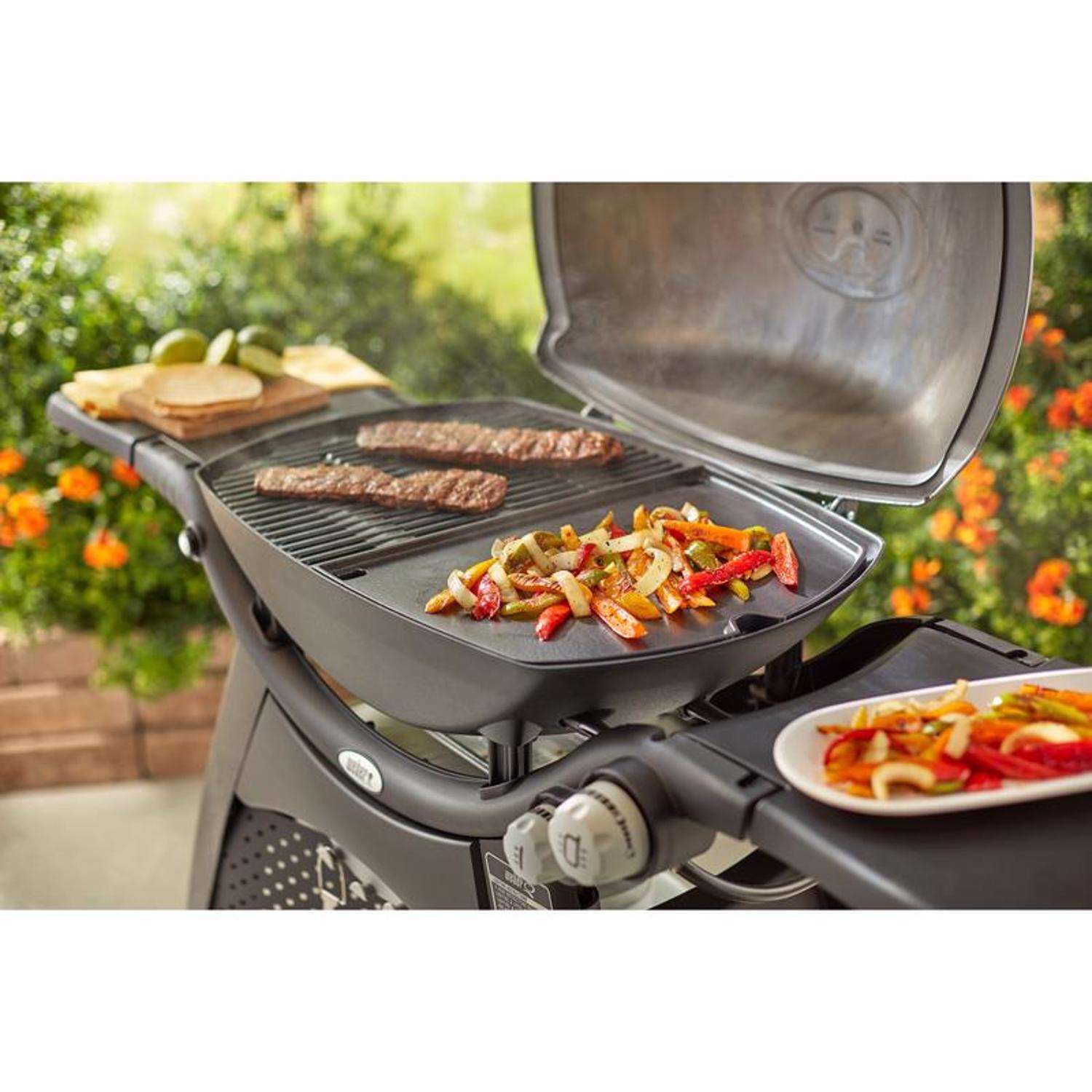 Flame King Flat Top RV Propane Cast Iron Grill Griddle