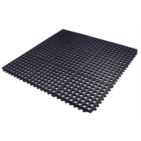 Floor Mats Anti Fatigue Safety Industrial Rubber Vinyl Work Area Black