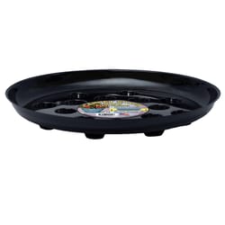 Curtis Wagner Plastics Carpet Saver 1.5 in. H X 12 in. D Vinyl Plant Saucer Black