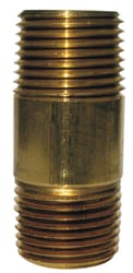 JMF Company 1/2 in. MPT X 1/2 in. D MPT Brass Nipple 4 in. L