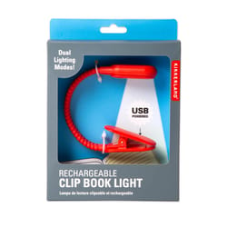Kikkerland Design 7 in. Red Mini Clip-On Lamp