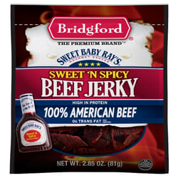 Bridgford Sweet Baby Ray's Sweet N' Spicy Beef Jerky 2.85 oz Bagged