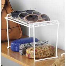Whitmor 7.125 in. H X 12 in. W X 7 in. L White Stackable Shelf