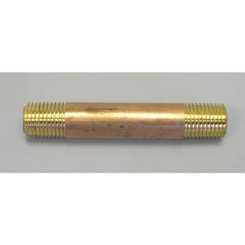 Campbell 2 in. MPT Brass Close Nipple - Ace Hardware