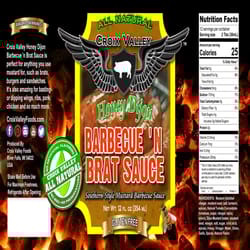 Croix Valley Honey Dijon Barbecue 'n Brat BBQ Sauce 12 oz