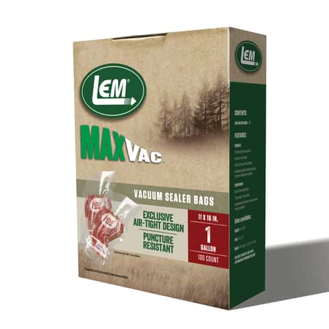 LEM Products MaxVac Gallon Vacuum Sealer Bags, 11 x 16 Inches