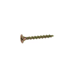 Grip-Rite No. 6 X 1-1/4 in. L Phillips Zinc-Plated Wood Screws