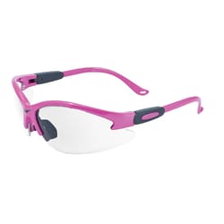 Global Vision Cougar Anti-Fog Motorcycle Safety Glasses Clear Lens Pink Frame 1 pk