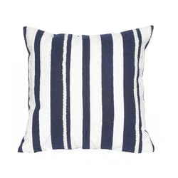 Liora Manne Visions II Marine Marina Stripe Polyester Throw Pillow 20 in. H X 2 in. W X 20 in. L