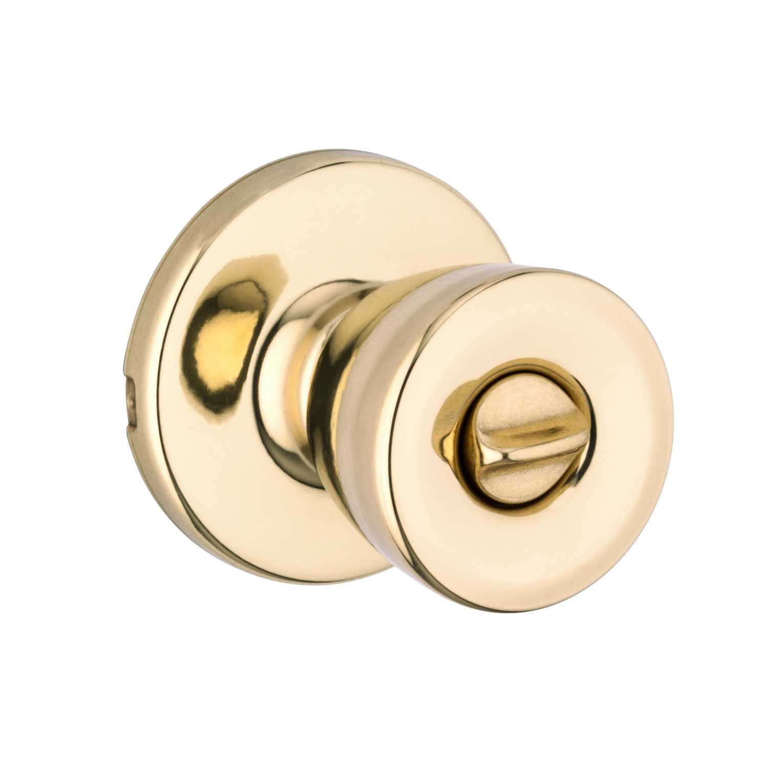 Weiser Beverly Polished Brass Privacy Lockset ANSI/BHMA Grade 3 13/4