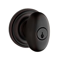 Baldwin Reserve Ellipse Knob Venetian Bronze Entry Lockset 2 in.