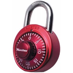 Master Lock 1530DCM 2 in. H X 7/8 in. W X 1-7/8 in. L Steel 3-Digit Combination Padlock
