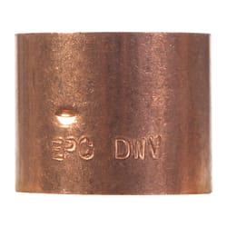 NIBCO 1-1/2 in. Sweat X 1-1/2 in. D Sweat Copper Coupling 1 pk