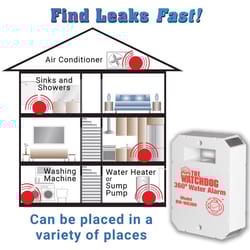The Basement Watchdog 3.25 in. H X 2.3 in. W X 1 in. L Water Alarm For BW-WA360