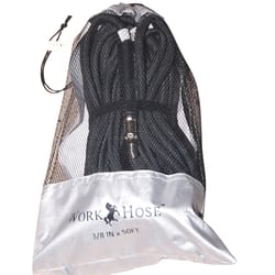 Work Hose 100 ft. L X 1/4 in. D Flexible EPDM Rubber Air Hose 400 psi Black