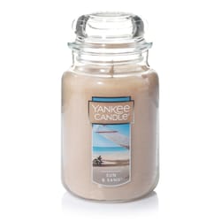 Yankee Candle Tan Sun & Sand Scent Large Candle Jar 22 oz