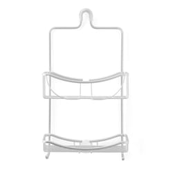 Better Living Hirise 4 Tension Shower Caddy with Mirror - White