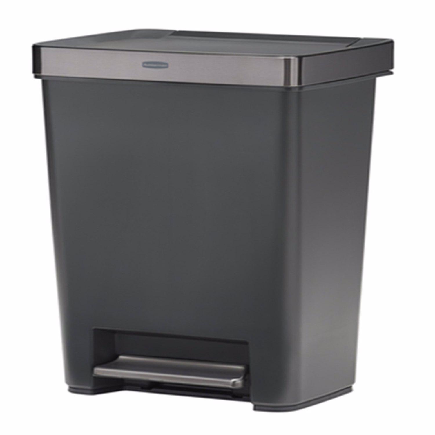 Black+decker Compost Bin, Stainless Steel, Countertop, 166 oz.