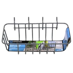 Crawford Gray Steel 4.1 in. Peggable Wire Basket 1 pk