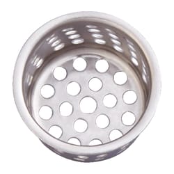 Ace 1 in. D Chrome Stainless Steel Replacement Strainer Basket Silver