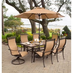 Hanover Monaco 7 pc Bronze Aluminum Dining Set