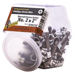 Big Timber Phillips Num 2 Head X 2 in. L Phillips Drywall Screw Setter Steel 50 pc