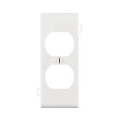 Leviton White 1 gang Thermoplastic Nylon Duplex Wall Plate 1 pk