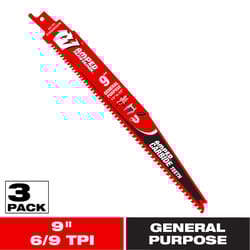 Diablo Demon Amped 9 in. Carbide Reciprocating Saw Blade Set 6/9 TPI 3 pk
