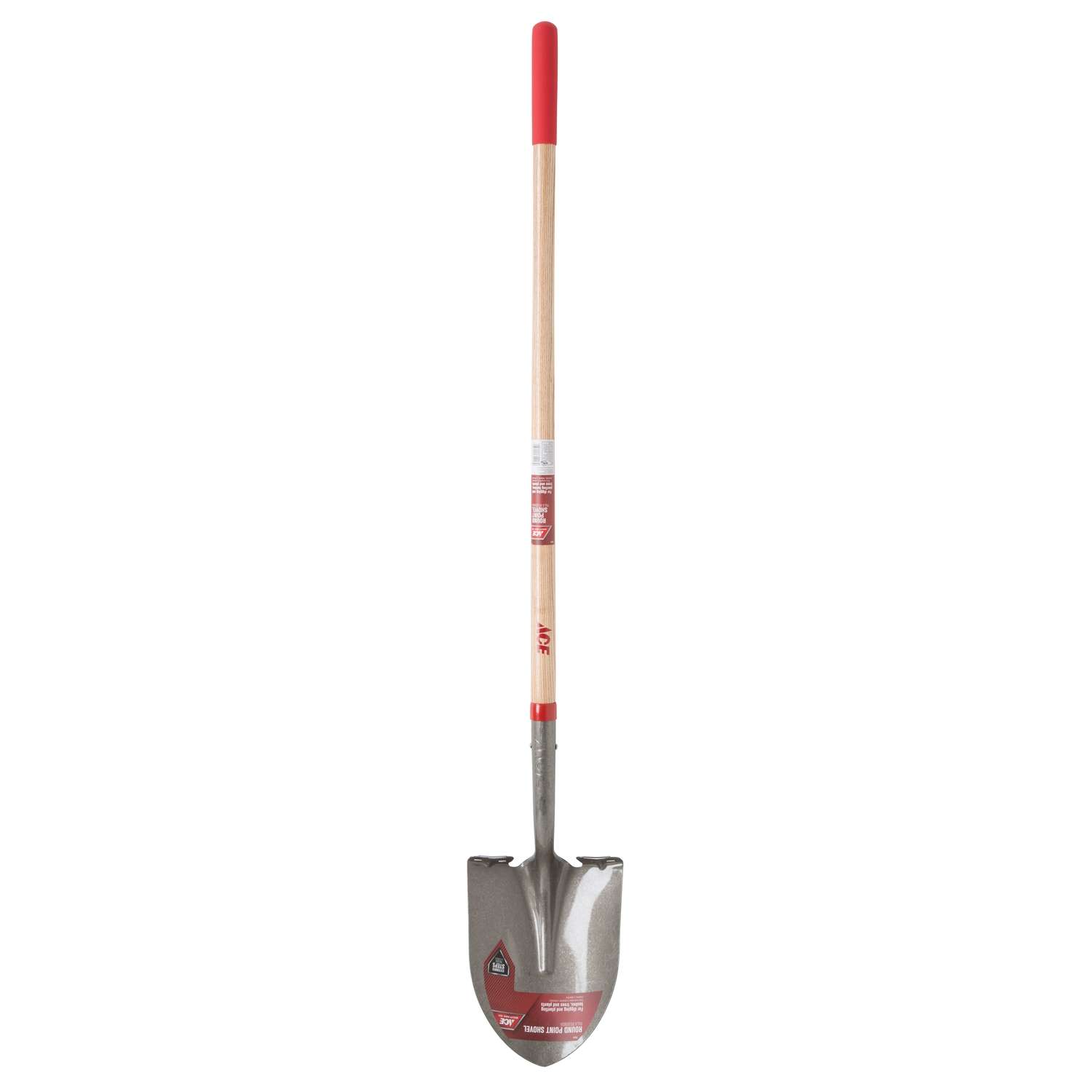 Ace Steel 9 in. W x 58 in. L Round Point Shovel Wood Handle Ace Hardware
