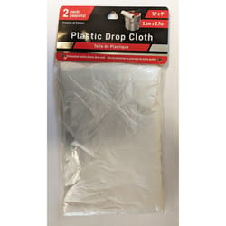 Jacent 9 ft. W X 12 ft. L Plastic Drop Cloth 2 pk