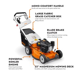 STIHL RM 756 YC 22 in. 200 cc Gas Self-Propelled Lawn Mower