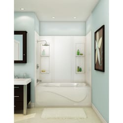 MAAX Elan 59 in. H X 31-3/4 in. W X 60-1/2 in. L White Bathtub Wall Surround