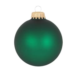 Christmas by Krebs Green Velvet Ball Ornament