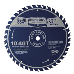Century Drill & Tool 10 in. D X 5/8 in. Construction Series Carbide Tipped Saw Blade 40 teeth 1 pc