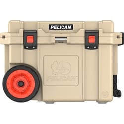 Pelican Elite Tan 45 qt Roller Cooler
