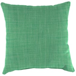 Jordan Manufacturing Green Polyester Throw Pillow 4 in. H X 18 in. W X 18 in. L