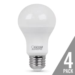 Feit A19 E26 (Medium) LED Bulb Daylight 60 Watt Equivalence 4 pk