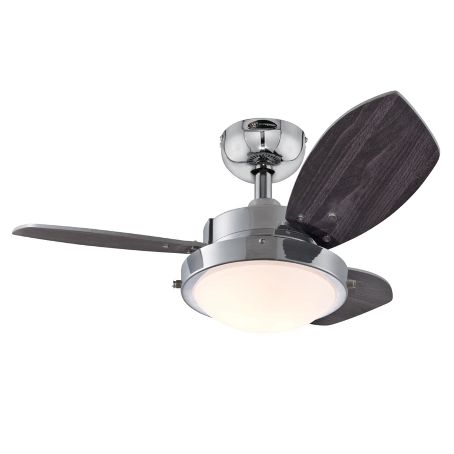 Photos - Fan Westinghouse Wengue 30 in. Chrome Brown LED Indoor Ceiling  72241 